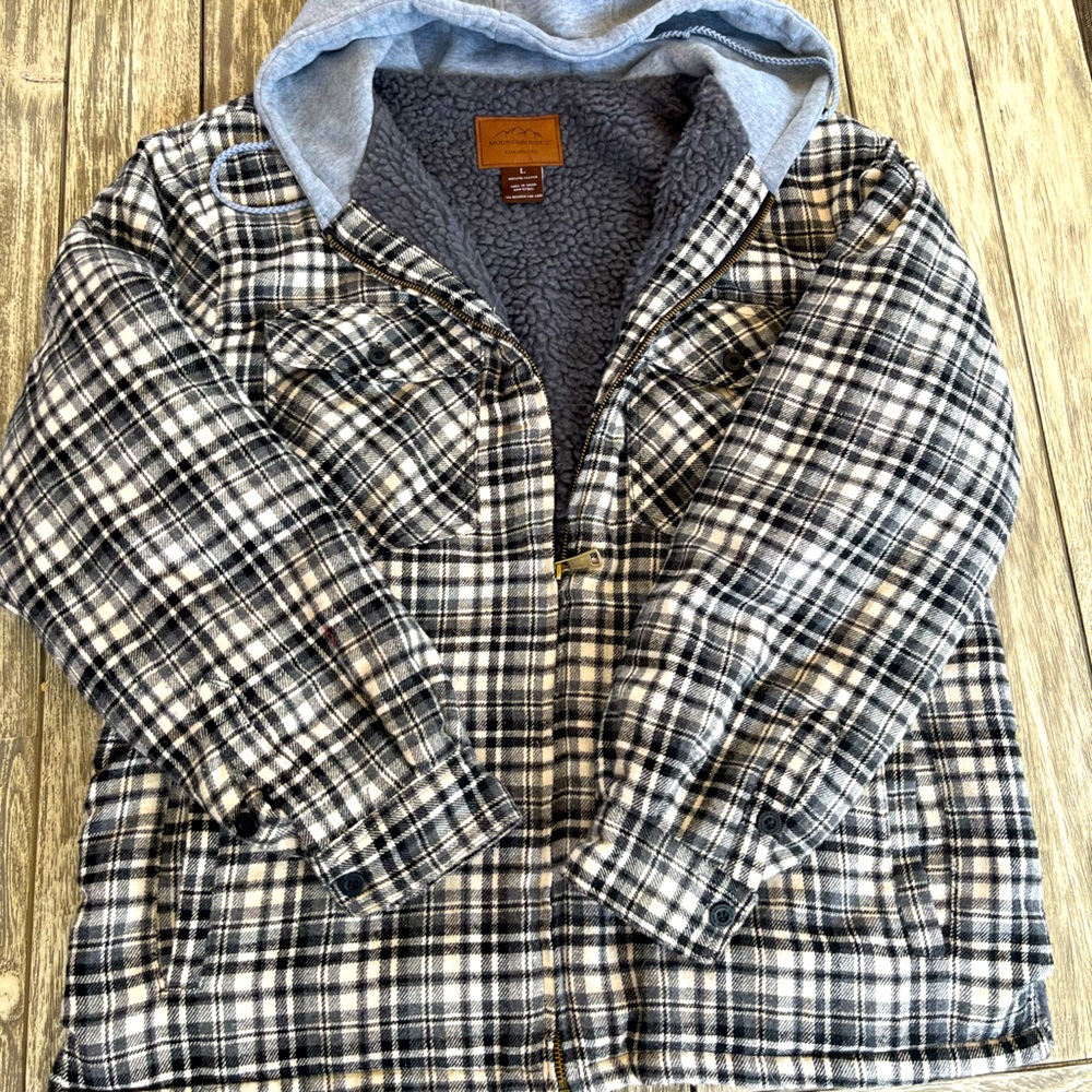 Flannel - Fleece plaid jacket